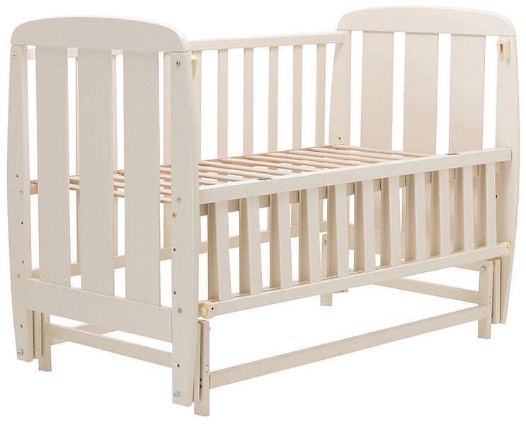 Ліжко Babyroom Кулька SH-02 маятник, відкидний бік бук слонова кістка 625944 фото