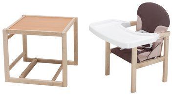 Стільчик-трансформер Babyroom Поні-230 eko шоколад / бежевий 625746 фото