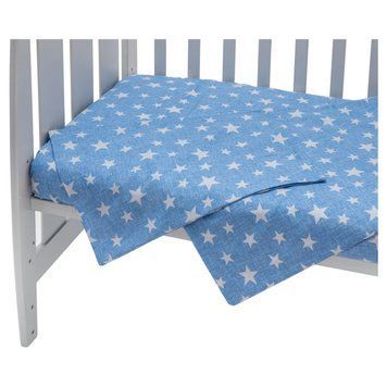 Сменный комплект Babyroom Gold RG-08 синий (белые звездочки) 681928 фото