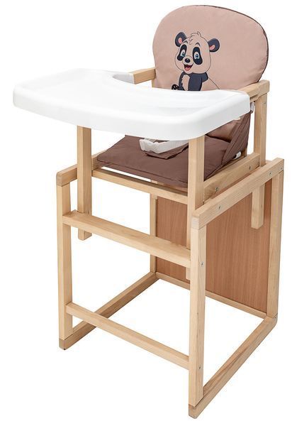 Стільчик-трансформер Babyroom Пеппі-230 eko капучино / шоколад (панда) 680995 фото