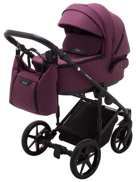 Коляска 2 в 1 Adamex Porto Light Tip TK-80 бордовый 625706 фото