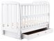 Кровать Babyroom Шарик SH-03 маятник, ящик, откидная сторона бук белый 625946 фото 5