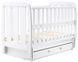 Кровать Babyroom Шарик SH-03 маятник, ящик, откидная сторона бук белый 625946 фото 2
