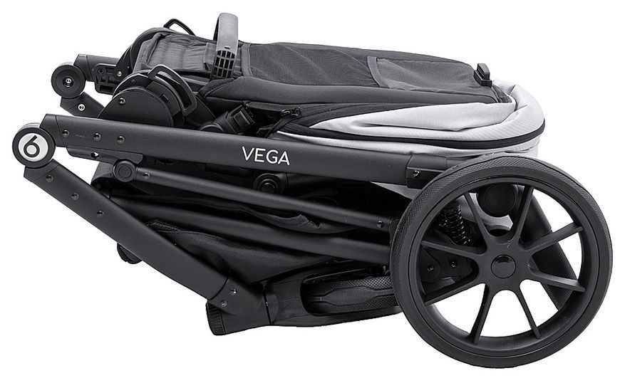 Коляска 2 в 1 Bair Vega Soft VS-01 stone серый 681057 фото