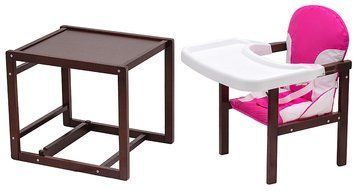 Стільчик-трансформер Babyroom Поні-220 тонований рожевий / білий 626191 фото