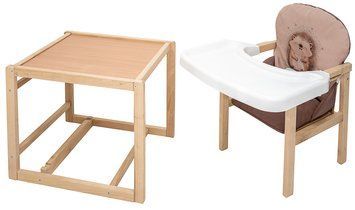Стульчик-трансформер Babyroom Пеппи-230 eko капучино/шоколад (ежик, сердца) 680993 фото