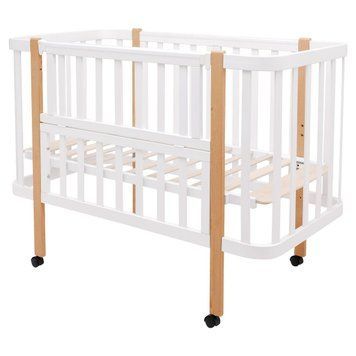 Ліжко Babyroom Місяць LU-1 білий / натуральний 681887 фото