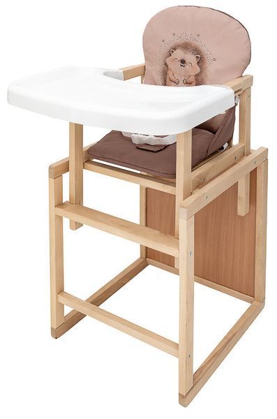 Стільчик-трансформер Babyroom Пеппі-230 eko капучино / шоколад (їжачок, серця) 680993 фото
