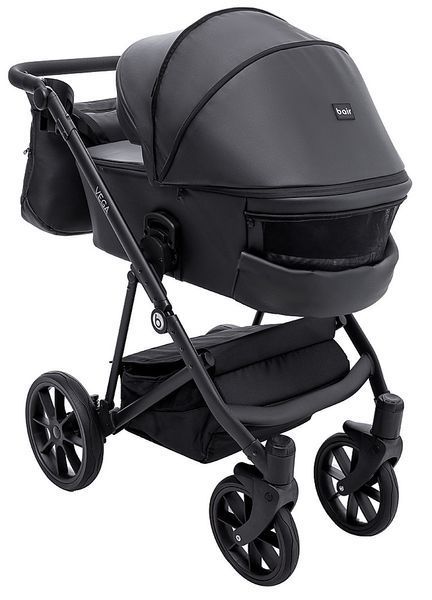 Коляска 2 в 1 Bair Vega ECO VE-12 черный 681068 фото