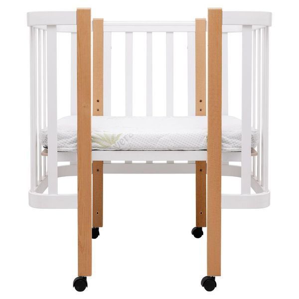 Ліжко Babyroom Місяць LU-1 білий / натуральний 681887 фото