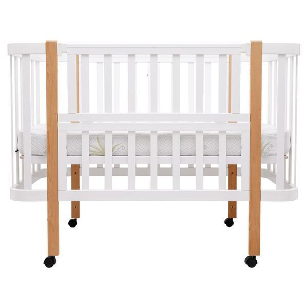 Ліжко Babyroom Місяць LU-1 білий / натуральний 681887 фото