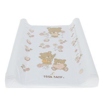 Повивальна дошка жорстка Tega TEDDY BEAR Changing Pad 70x50 cm MS-009-118 white pearl (білий) 681420 фото