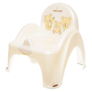 Горщик - крісло Tega TEDDY BEAR Anti slip Potty Chair MS-012-118 white pearl (білий) 681408 фото