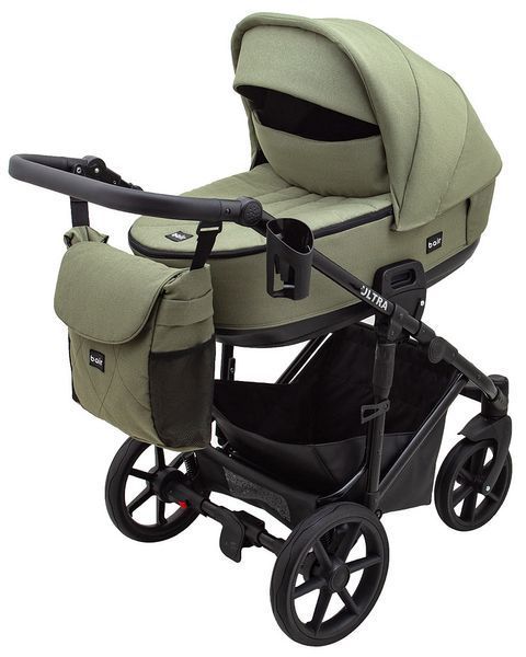 Коляска 2 в 1 Bair Ultra Soft U-816 оливковый 680620 фото