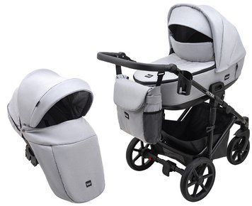Коляска 2 в 1 Bair Ultra Soft U-218 серый 680622 фото