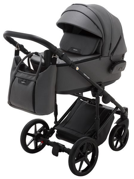 Коляска 2 в 1 Adamex Porto Light ECO SA-4 темно-сірий 625715 фото