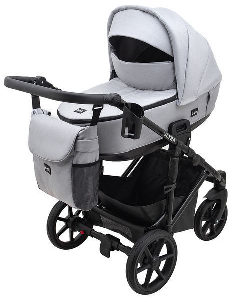Коляска 2 в 1 Bair Ultra Soft U-218 серый 680622 фото
