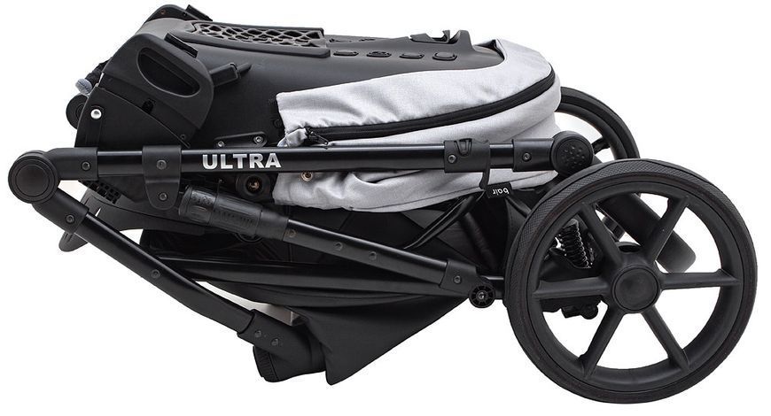 Коляска 2 в 1 Bair Ultra Soft U-218 серый 680622 фото