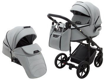Коляска 2 в 1 Adamex Porto Light ECO SA-3 світло-сірий 625714 фото