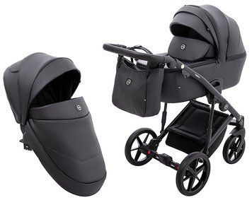 Коляска 2 в 1 Adamex Mobi Air Thermo New ECO SA-2 чорний 681096 фото