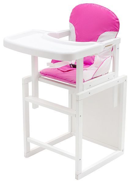 Стільчик-трансформер Babyroom Поні-240 білий рожевий / білий 680548 фото