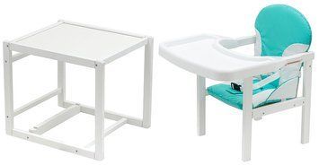 Стільчик-трансформер Babyroom Поні-240 білий бірюзовий / білий 680547 фото