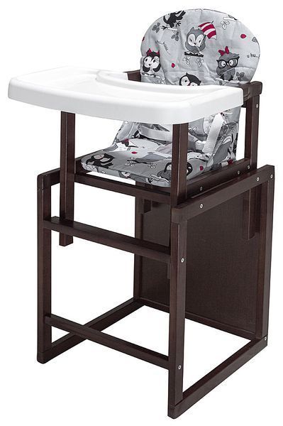 Стільчик-трансформер Babyroom Поні-220 тонований сірий (сови) 625817 фото