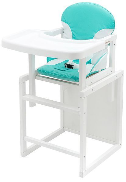 Стільчик-трансформер Babyroom Поні-240 білий бірюзовий / білий 680547 фото