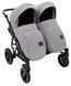 Коляска 2 в 1 для двойни Bair Sorento DUO BS-02 серый / графит 680814 фото 5