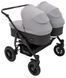 Коляска 2 в 1 для двойни Bair Sorento DUO BS-02 серый / графит 680814 фото 3