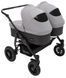 Коляска 2 в 1 для двойни Bair Sorento DUO BS-02 серый / графит 680814 фото 4