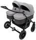 Коляска 2 в 1 для двойни Bair Sorento DUO BS-02 серый / графит 680814 фото 1