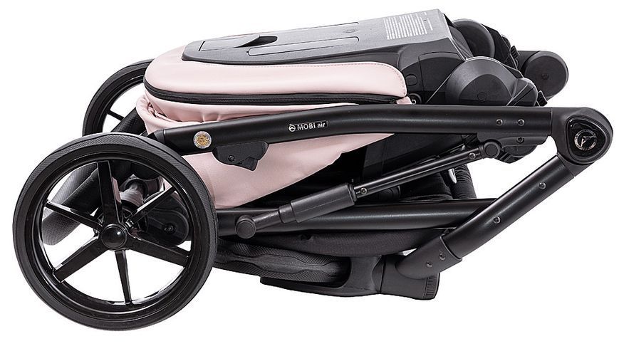 Коляска 2 в 1 Adamex Mobi Air Thermo New ECO SA-15 рожевий пудра 681095 фото