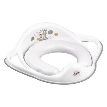 Накладка на унітаз м'яка Maltex Zebra Padded toilet trainer seat 6181_60 white (білий) 681210 фото