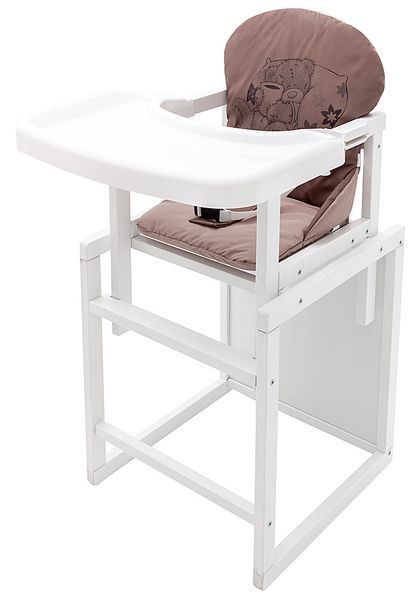Стільчик-трансформер Babyroom Вінні-240 білий шоколад / капучино (ведмедик з чашкою) 680577 фото