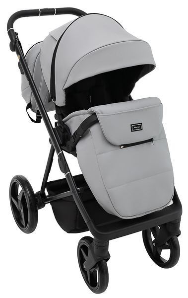 Коляска 2 в 1 Adamex Blanc Eco SA-3 светло-серый 680707 фото
