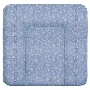 Повивальний матрац мʼякий Ceba Baby Soft medium changing mat (75x72 cm) W-144-119-592 denim style boho blue 681578 фото