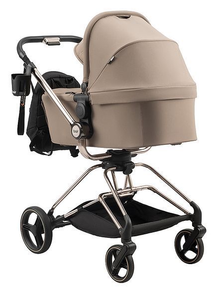 Коляска 2 в 1 Bair Moon Gold Edition MG-03 капучіно 680931 фото