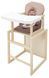 Стульчик-трансформер Babyroom Пеппи-260 слоновая кость капучино / шоколад (ежик, цветы) 680981 фото 2