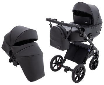 Коляска 2 в 1 Bair Kiwi Plus ECO BKP-15 черный 680894 фото
