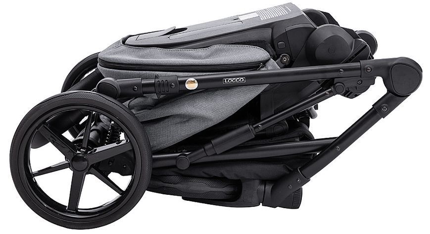 Коляска 2 в 1 Adamex Locco Tip TK-60 темно-серый 681022 фото