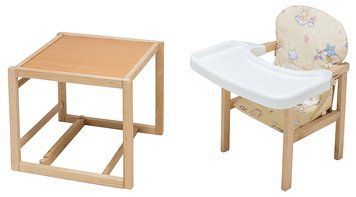 Стільчик-трансформер Babyroom Поні-230 eko бежевий (ведмедики, бджілки, зірка) 625935 фото