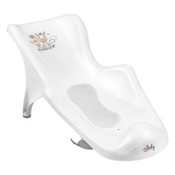 Гірка для купання з антиковзаючим килимком Maltex Zebra Bath cradle with anti-slip mat 6654_60 white (білий) 681226 фото