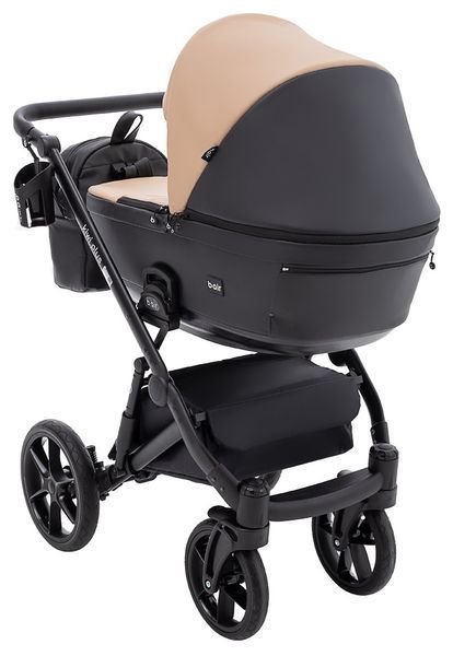 Коляска 2 в 1 Bair Kiwi Plus ECO BKP-18/15 капучино / чорний 680897 фото