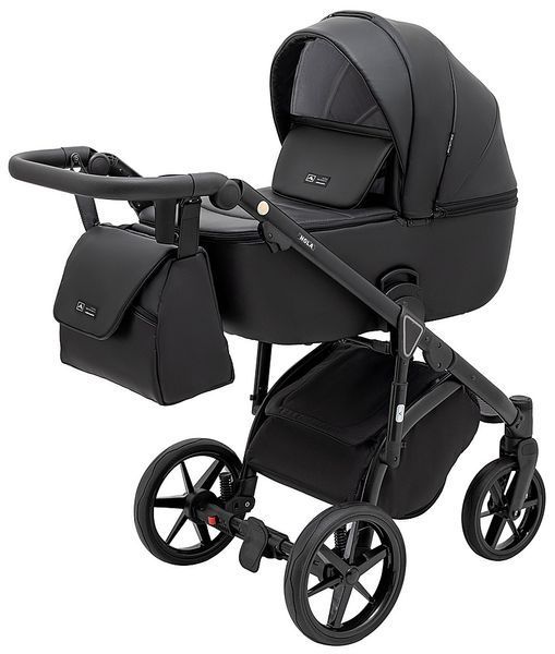 Коляска 2 в 1 Adamex Nola Eco SA-2 черный 681677 фото