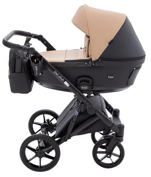Коляска 2 в 1 Bair Kiwi Plus ECO BKP-18/15 капучино / чорний 680897 фото
