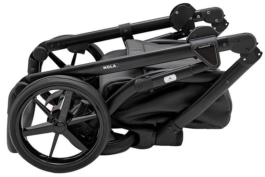Коляска 2 в 1 Adamex Nola Eco SA-2 черный 681677 фото
