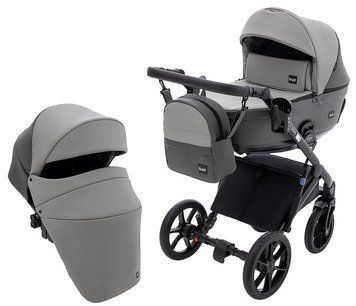 Коляска 2 в 1 Bair Kiwi Plus ECO BKP-21/15 серый / графит 680900 фото
