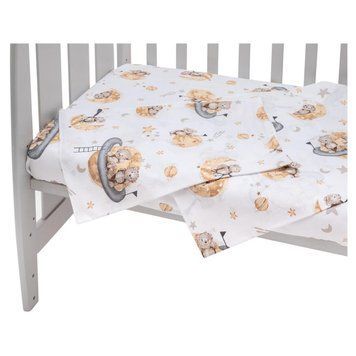 Змінний комплект Babyroom Gold RG-08 білий (ведмедики на місяці) 681920 фото