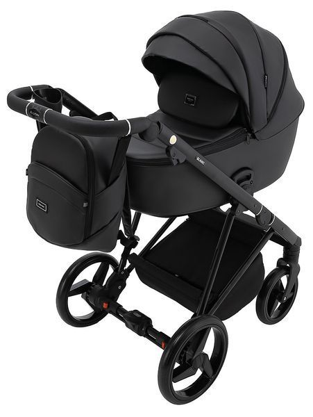 Коляска 2 в 1 Adamex Blanc Eco SA-2 черный 680706 фото